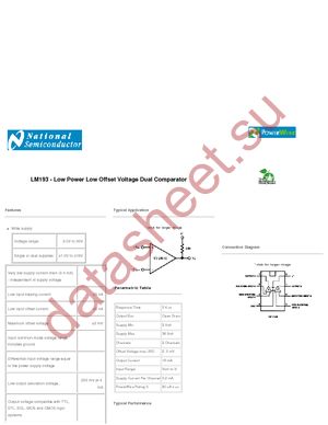 LM193H datasheet  